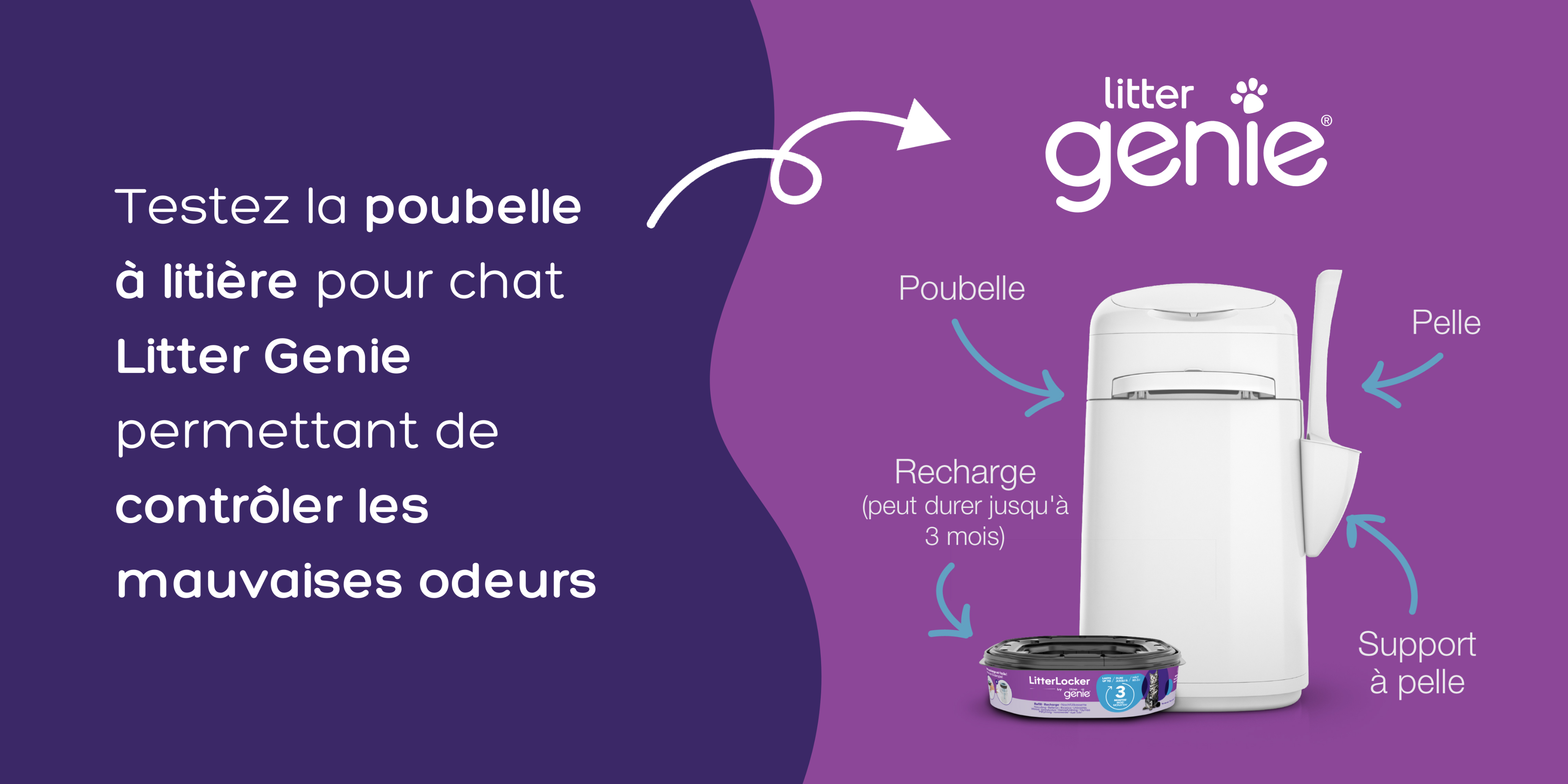 Testez la poubelle à litière LitterLocker by Litter Genie® sur